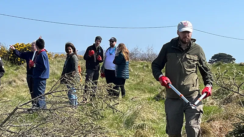 Dublin Bay Biosphere. Irish Scouts & YBPF Battle Buckthorn