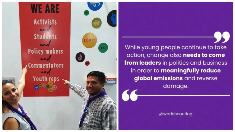 Scouts lead climate action & advocacy