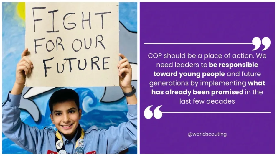Scouts lead climate action & advocacy