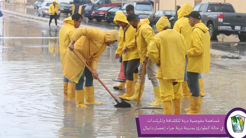 Emergency response: Scout aid for Morocco and Libya