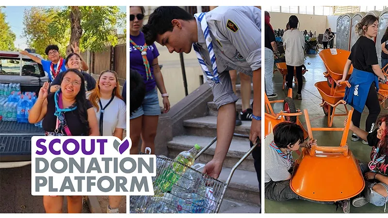 Chile Scouts support wildfires relief and recovery