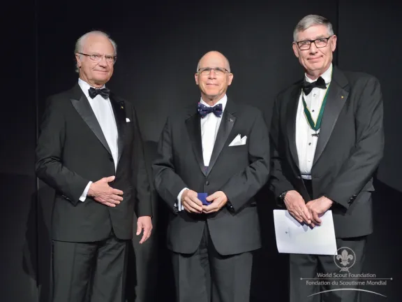 Mr Richard Brenner (US) presented to His Majesty as a new BP Fellow