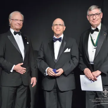 Mr Richard Brenner (US) presented to His Majesty as a new BP Fellow