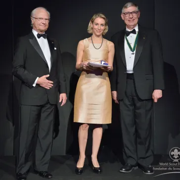 Mrs Sophia Neta (GR) presented to His Majesty as a new BP Fellow