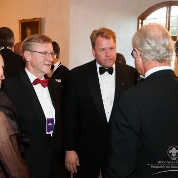 Swedish and Finnish BP Fellows in conversation with the Honorary Chairman