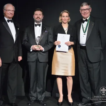 Mr Alexandros Modiano & Mrs Sophia Neta (GR) presented to His Majesty as new Benefactor Circle members