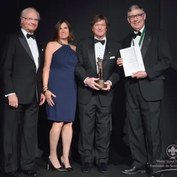 Mr & Mrs Kent and Constance Clayburn (US) presented to His Majesty as new Chairman Circle members