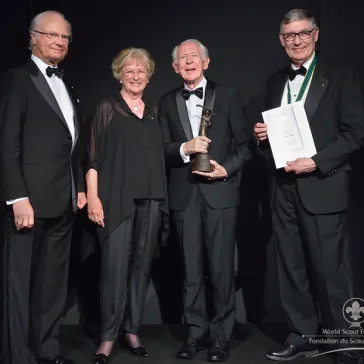 Mr & Mrs Tom and Margo Hartley (AU) presented to His Majesty as new Chairman Circle members