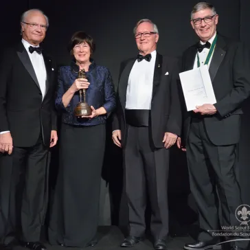 Mr John Leece AC & Mrs Anne Leece (AU) presented to His Majesty as new Chairman Circle members