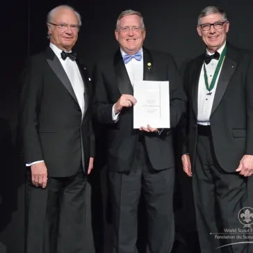 Volvo Car Australia Pty Ltd. presented to His Majesty as a new Chairman Circle member