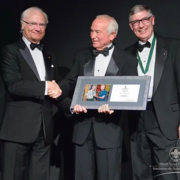 Mr Bruce Davis (US) presented to His Majesty as a new Regal Circle member