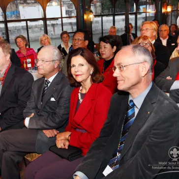 Their Majesties The King & Queen of Sweden and Lars Kolind