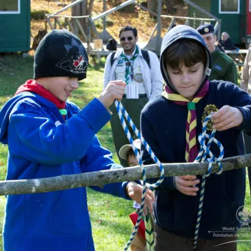 Visiting a Scout Camp on Sunday morning