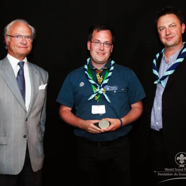 Mr Thomas Frostberg (SE) presented to His Majesty as new member of the Benefactor Circle.