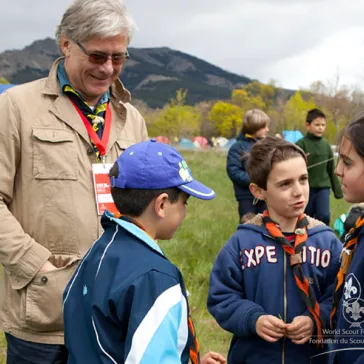 Meeting Scouts is a pleasure everywhere in this world!