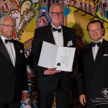 Mr Jens Andersen (DK) presented to His Majesty as a new BP Fellow