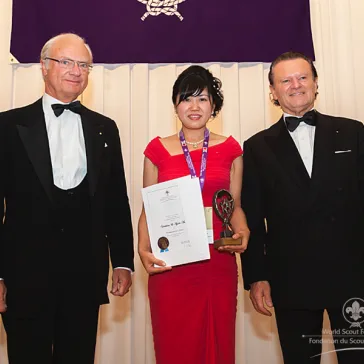 Dr & Mrs Yoshiro Asai (JP) presented to His Majesty as Benefactor Circle Members