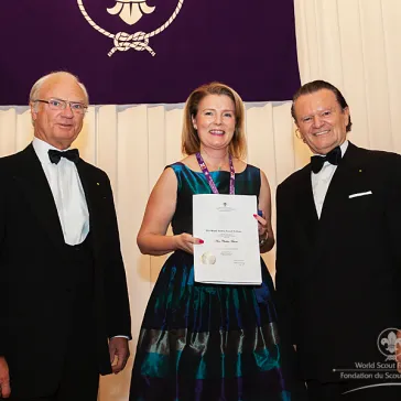 Mrs Ann-Christin Aström (FI) presented to His Majesty as a new BP Fellow