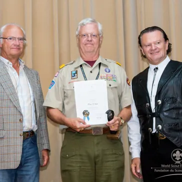 Mr Barry A. Smith (US) presented to His Majesty as Benefactor Circle member