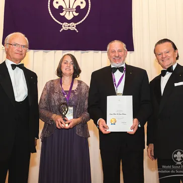 Mr Jacques Behar & Mrs Diana Robinson-Weiss (US) presented to His Majesty as Benefactor Circle Members