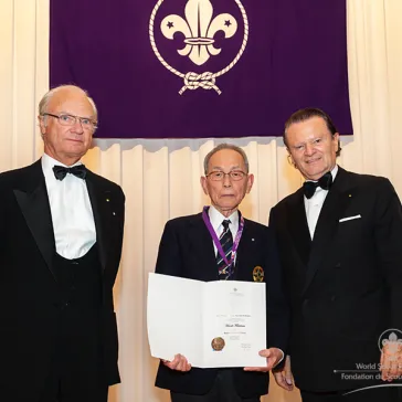Mr Hiroshi Fukuhara (JP) presented to His Majesty as a new BP Fellow