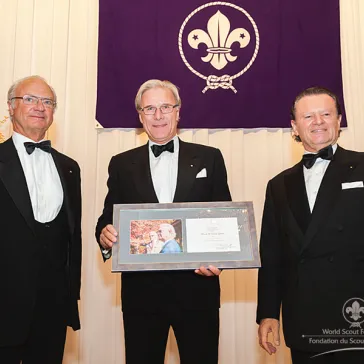 Mr & Mrs Fredrik Gottlieb (SE) presented to His Majesty as Regal Circle Members