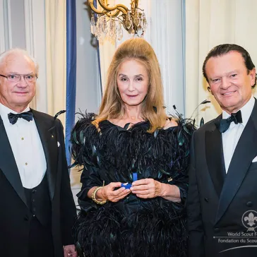 Mrs Beatrix Habermann (RO) presented to His Majesty as a new BP Fellow