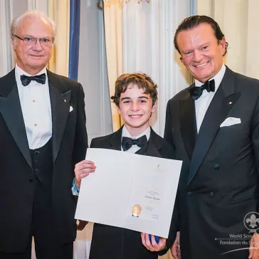 Mr Kendrick Hancock (US) presented to His Majesty as a new BP Fellow