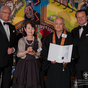Mr & Mrs Keijun Hayashi (JP) presented to His Majesty as Benefactor Circle Members