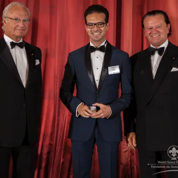 Mr Sofiane Hemici (FR) presented to His Majesty as a new BP Fellow