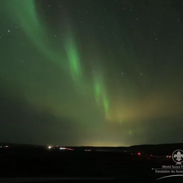 The famous Northern or Aurora lights