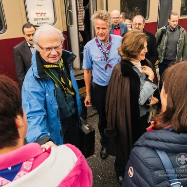 Arrival at Kandersteg station