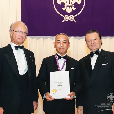 Mr Yasuaki Kano (JP) presented to His Majesty as a new BP Fellow
