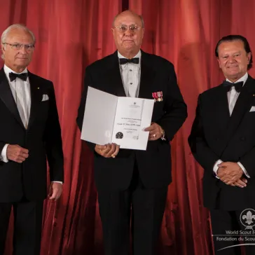 Mr Rudolph Kohler (US) presented to His Majesty as a new BP Fellow