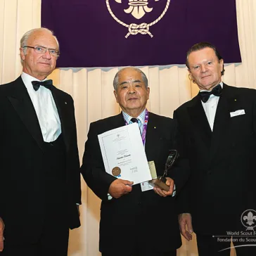 Mr Kuniichi Komachi (JP) presented to His Majesty as Benefactor Circle Member