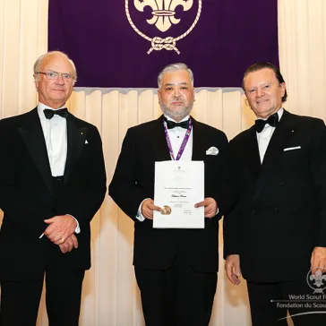 Mr Takehiro Kumai (JP) presented to His Majesty as a new BP Fellow