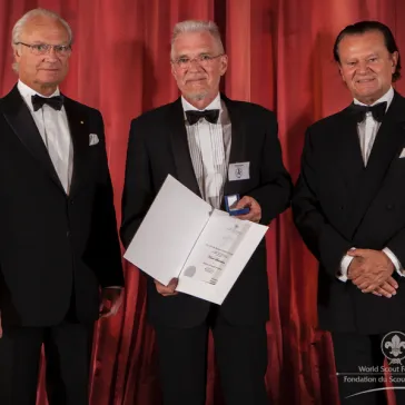 Mr Knud Lauritsen (DK) presented to His Majesty as a new BP Fellow