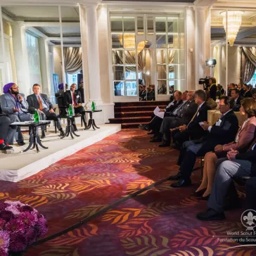 Owen Bennett-Jones interviewing panel members