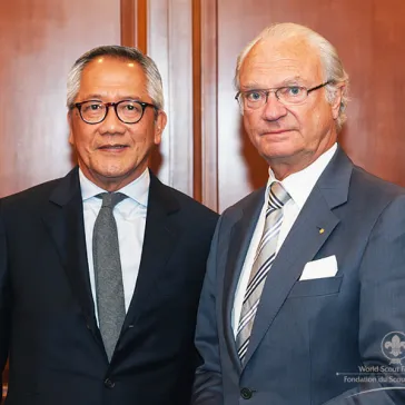 Official meeting with Mr David Eng from Singapore