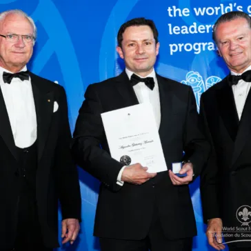 Mr Alejandro Mercado (MX) presented to His Majesty as a new BP Fellow