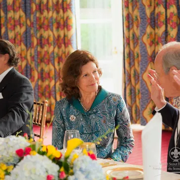 Mr Siegfried Weiser, HM Queen Silvia and Mr Rick Cronk