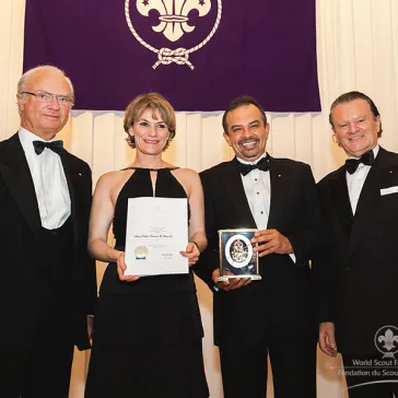 Mr Hector Robledo & Mrs Maria Paz Laban (MX) presented to His Majesty as International Circle Members