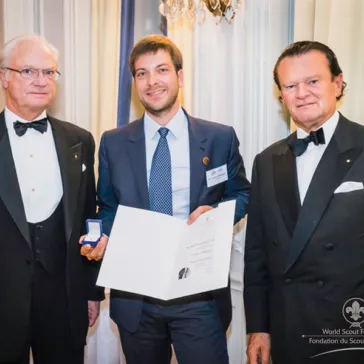 Mr Carsten Rübsaamen (DE) presented to His Majesty as a new BP Fellow