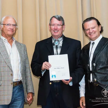 Mr Scott William Sorrels (US) presented to His Majesty as a new BP Fellow