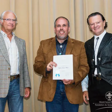 Mr Stephen James Wilson (US) presented to His Majesty as a new BP Fellow