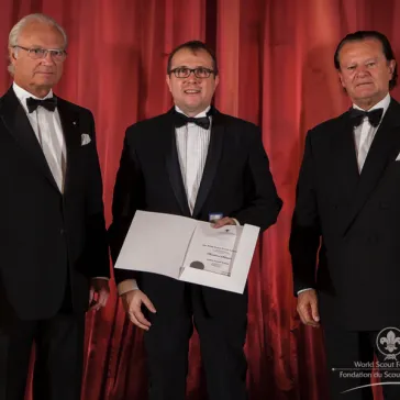 Mr Bernhard Schlüssler (CH) presented to His Majesty as a new BP Fellow