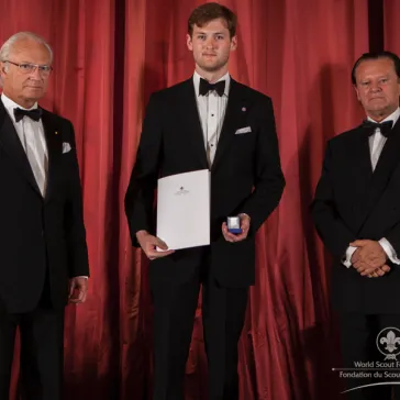 Mr Troels Boe (DK) presented to His Majesty as a new BP Fellow