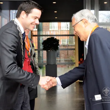 Deputy Mayor of The Hague welcoming the participants