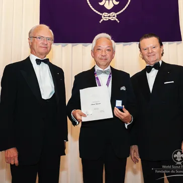 Mr Takashi Watanabe (JP) presented to His Majesty as a new BP Fellow