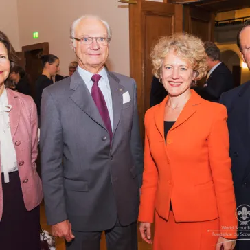 The Lord Mayor of Zürich - Mrs Mauch - with Their Majesties and Siegfried Weiser